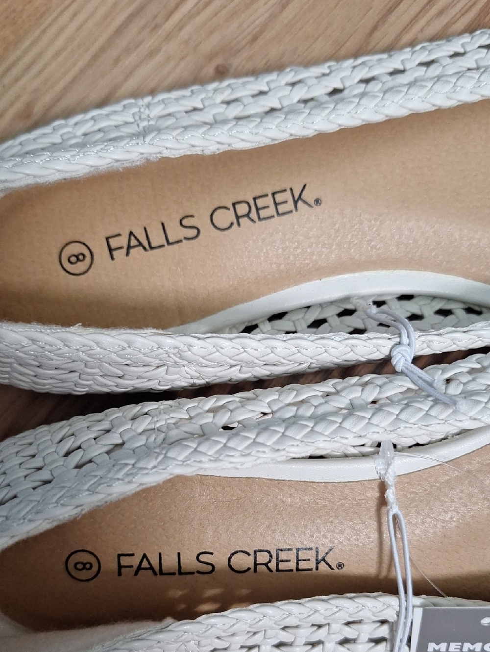 Falls Creek Woven Pointed-Toe Flats in Cream - Picture 10 of 11